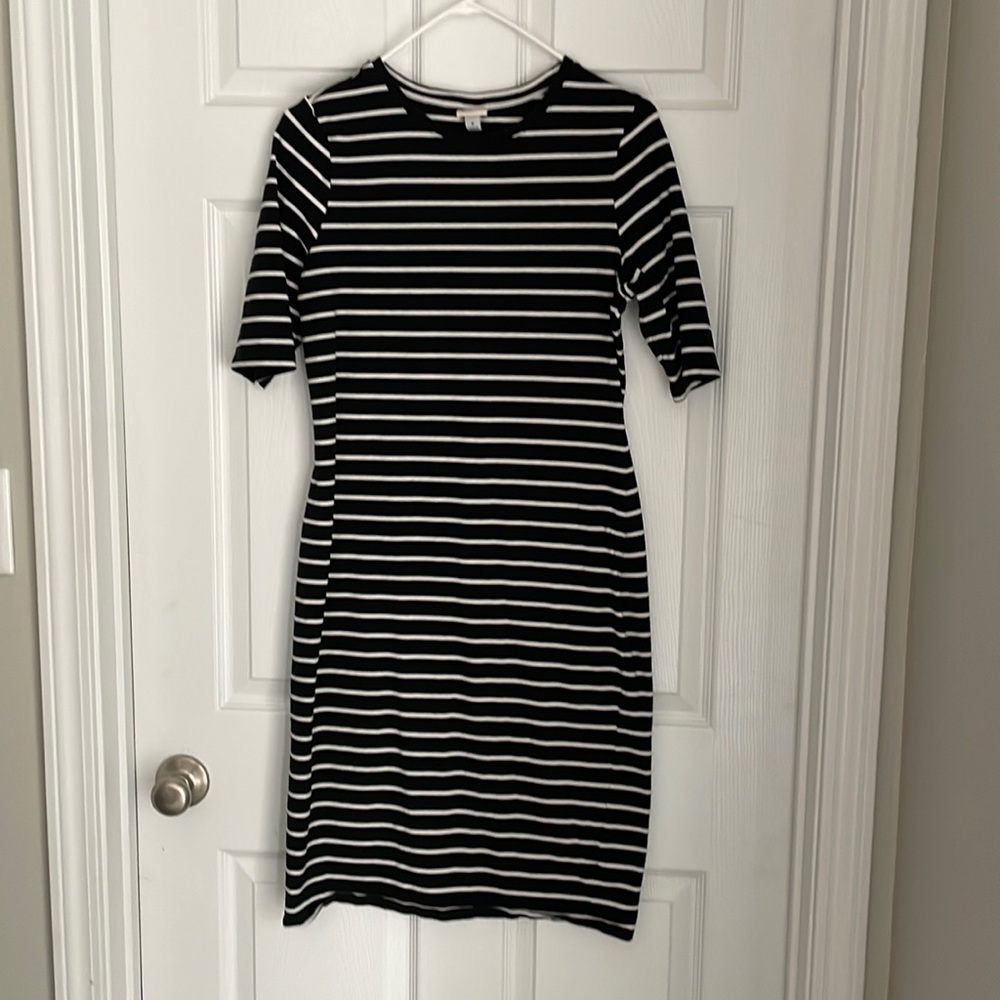 Black and White Stripe Dress